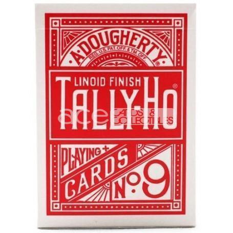 Tally-Ho Fan Back Playing Cards-Blue-United States Playing Cards Company-Ace Cards & Collectibles