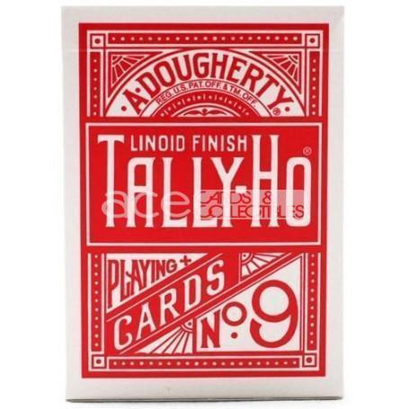 Tally-Ho Fan Back Playing Cards-Red-United States Playing Cards Company-Ace Cards &amp; Collectibles
