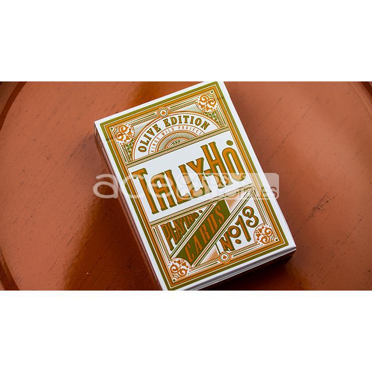 Tally-Ho No.13 Olive Playing Cards-United States Playing Cards Company-Ace Cards & Collectibles