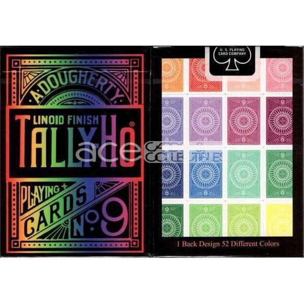 Tally-Ho No.9 Circle Back Spectrum Playing Cards-United States Playing Cards Company-Ace Cards &amp; Collectibles