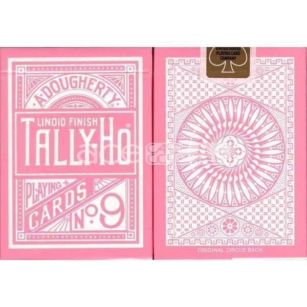 Tally-Ho Reverse Circle Back Playing Cards-Green-United States Playing Cards Company-Ace Cards & Collectibles