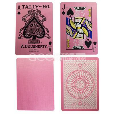 Tally-Ho Reverse Circle Back Playing Cards-Green-United States Playing Cards Company-Ace Cards &amp; Collectibles