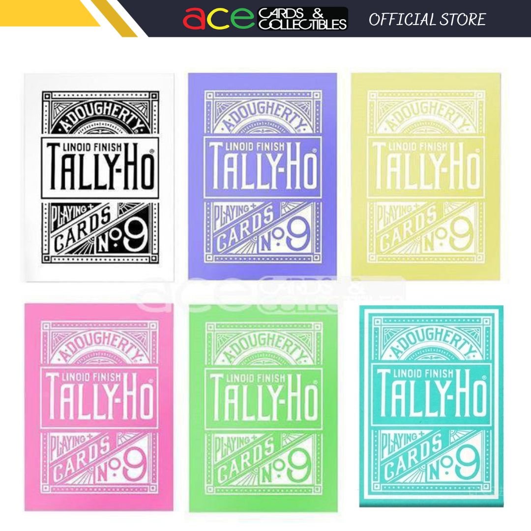 Tally-Ho Reverse Circle Back Playing Cards-Green-United States Playing Cards Company-Ace Cards & Collectibles