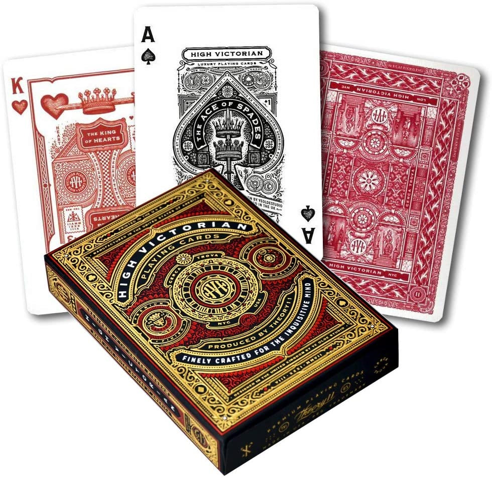 Theory11 High Victorian Playing Cards - Red Deck-United States Playing Cards Company-Ace Cards & Collectibles