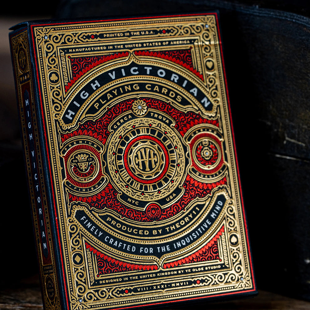 Theory11 High Victorian Playing Cards - Red Deck-United States Playing Cards Company-Ace Cards & Collectibles
