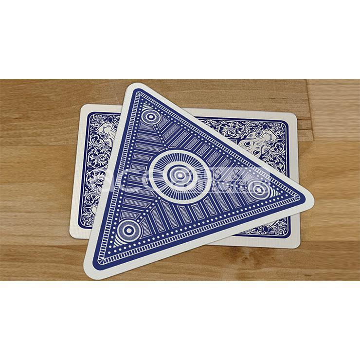Triangle Playing Cards-Blue-United States Playing Cards Company-Ace Cards &amp; Collectibles