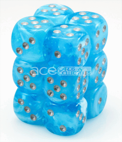 Chessex Luminary Glow In Dark 16mm d6 Dice (Sky) (Loose)-Chessex-Ace Cards & Collectibles