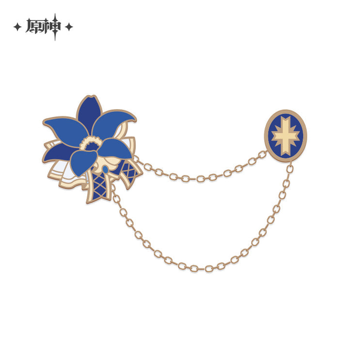 Genshin Impact Noblesse Oblige Artifact Pin &quot;Royal Floral&quot;-miHoYo-Ace Cards &amp; Collectibles