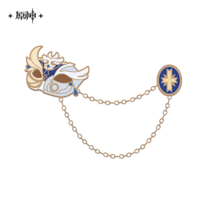 Genshin Impact Noblesse Oblige Artifact Pin &quot;Royal Masque&quot;-miHoYo-Ace Cards &amp; Collectibles