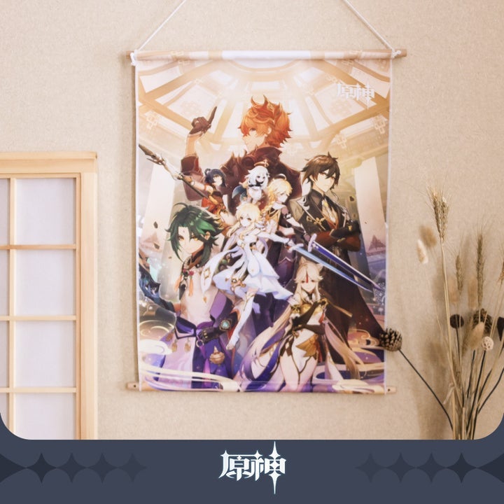Genshin Impact Tapestry &quot;Golden House Challenge&quot; Wall Scroll-miHoYo-Ace Cards &amp; Collectibles