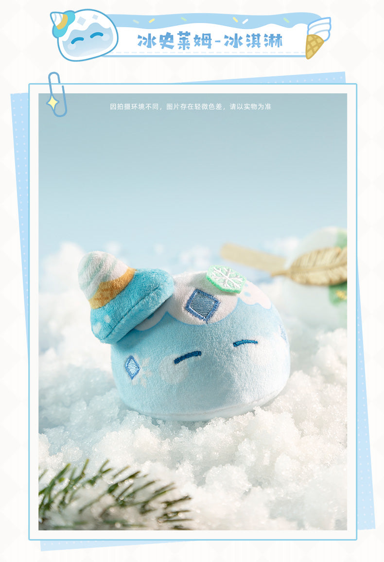 miHoYo -Genshin Impact- Dessert Party Squishy Plushie &quot;Slime&quot;-Cryo Slime-miHoYo-Ace Cards &amp; Collectibles